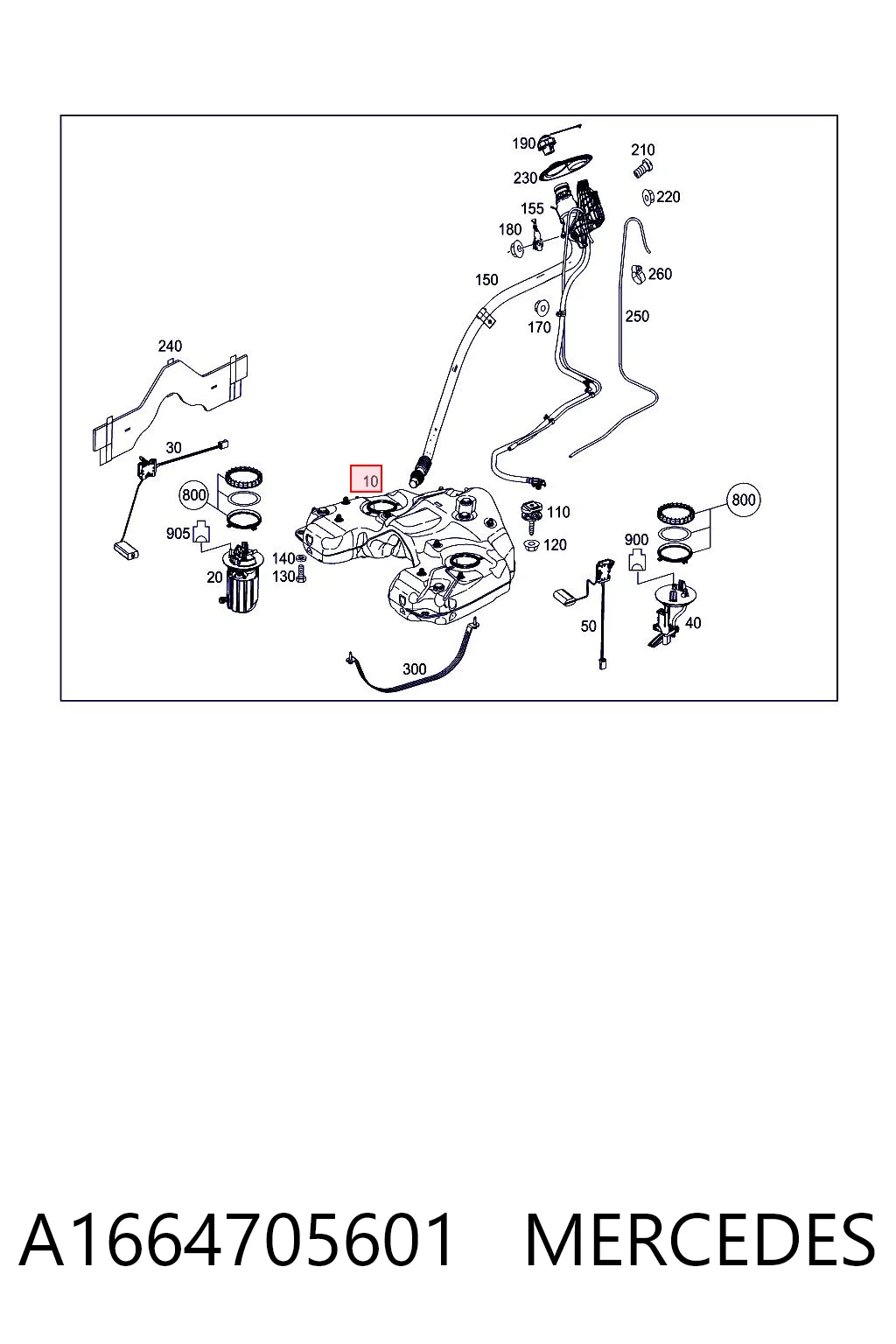 Comprar Depósito de combustible Mercedes ML/GLE  W166 a bajo precio