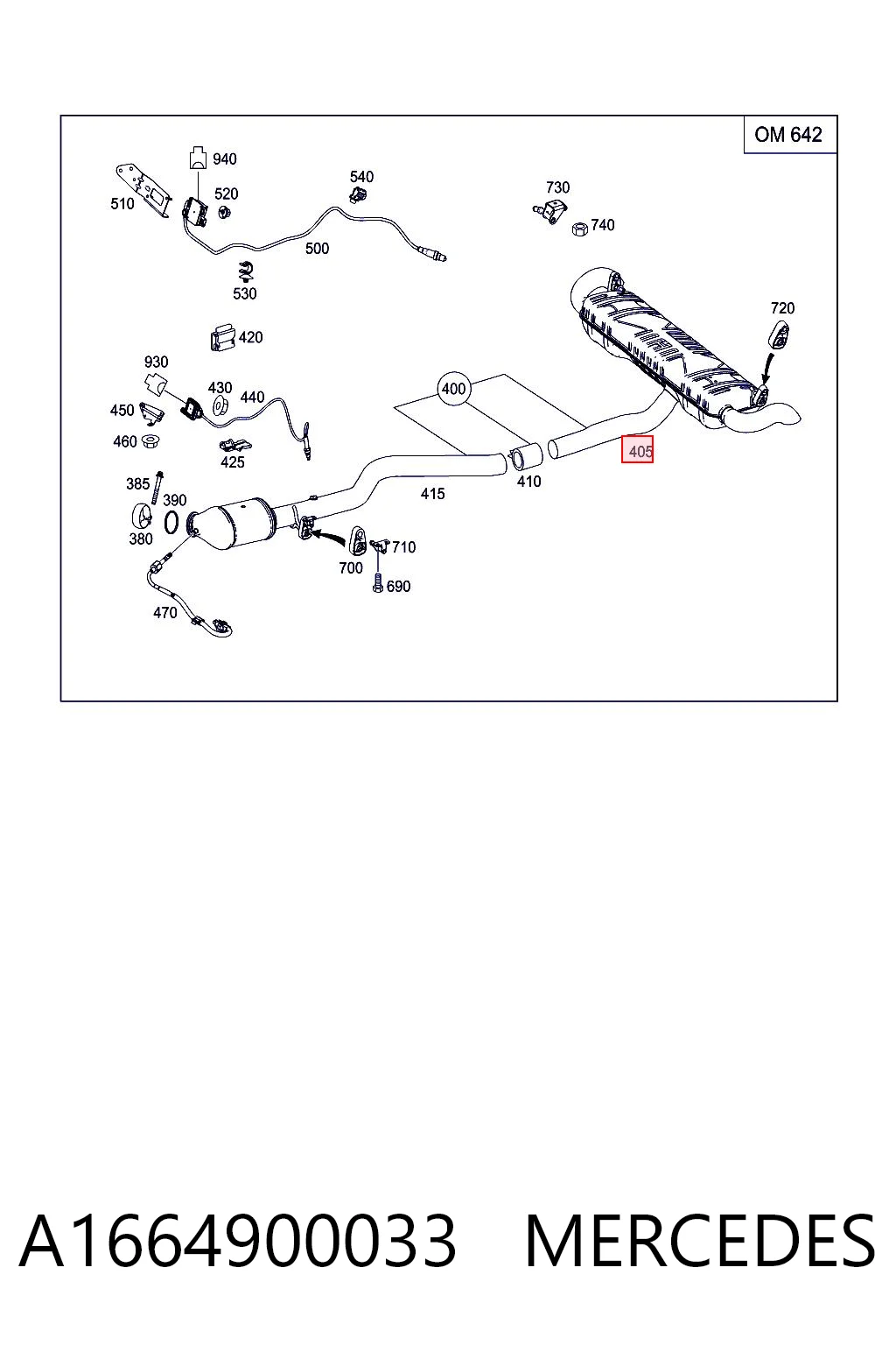 Comprar Silenciador trasero Mercedes ML/GLE  W166 a bajo precio