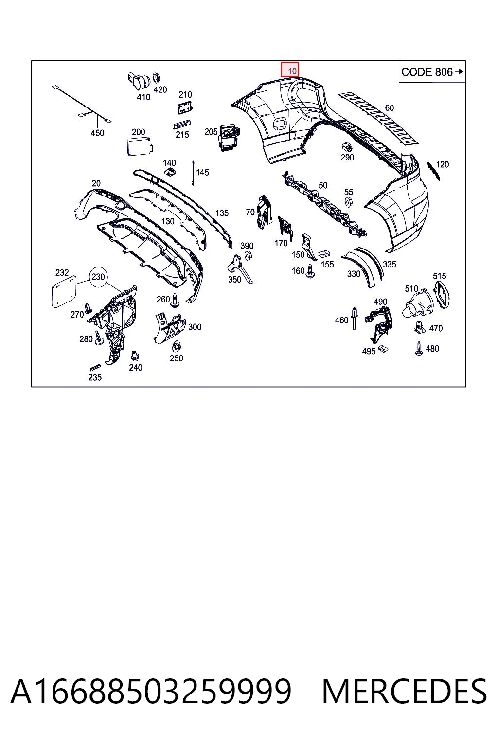 A16688503259999 Mercedes