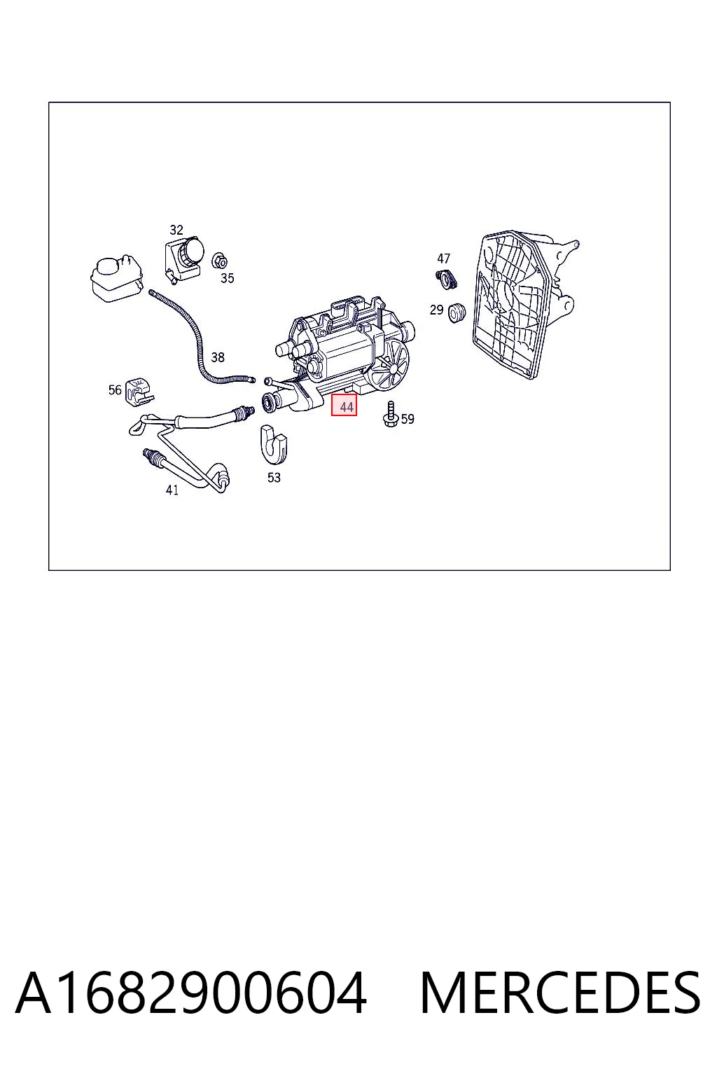 Actuador de embrague A1682900604 MERCEDES