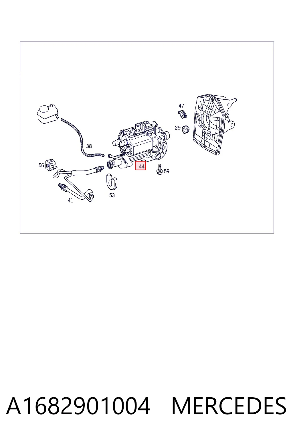 Actuador de embrague A1682901004 MERCEDES