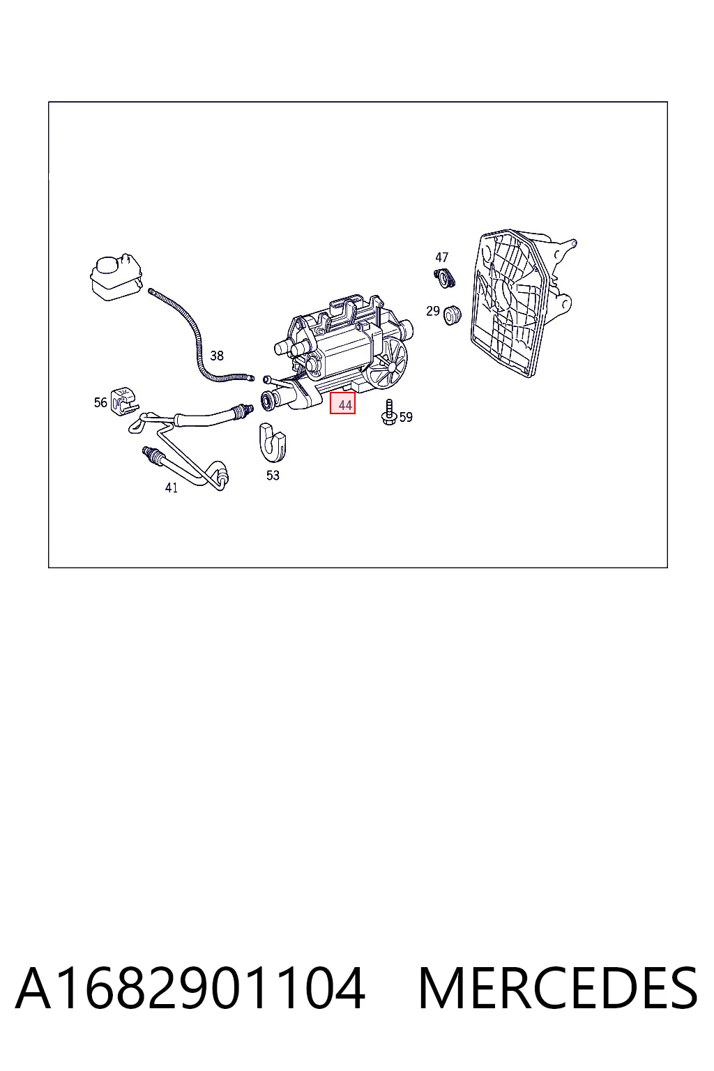 Actuador de embrague A1682901104 MERCEDES