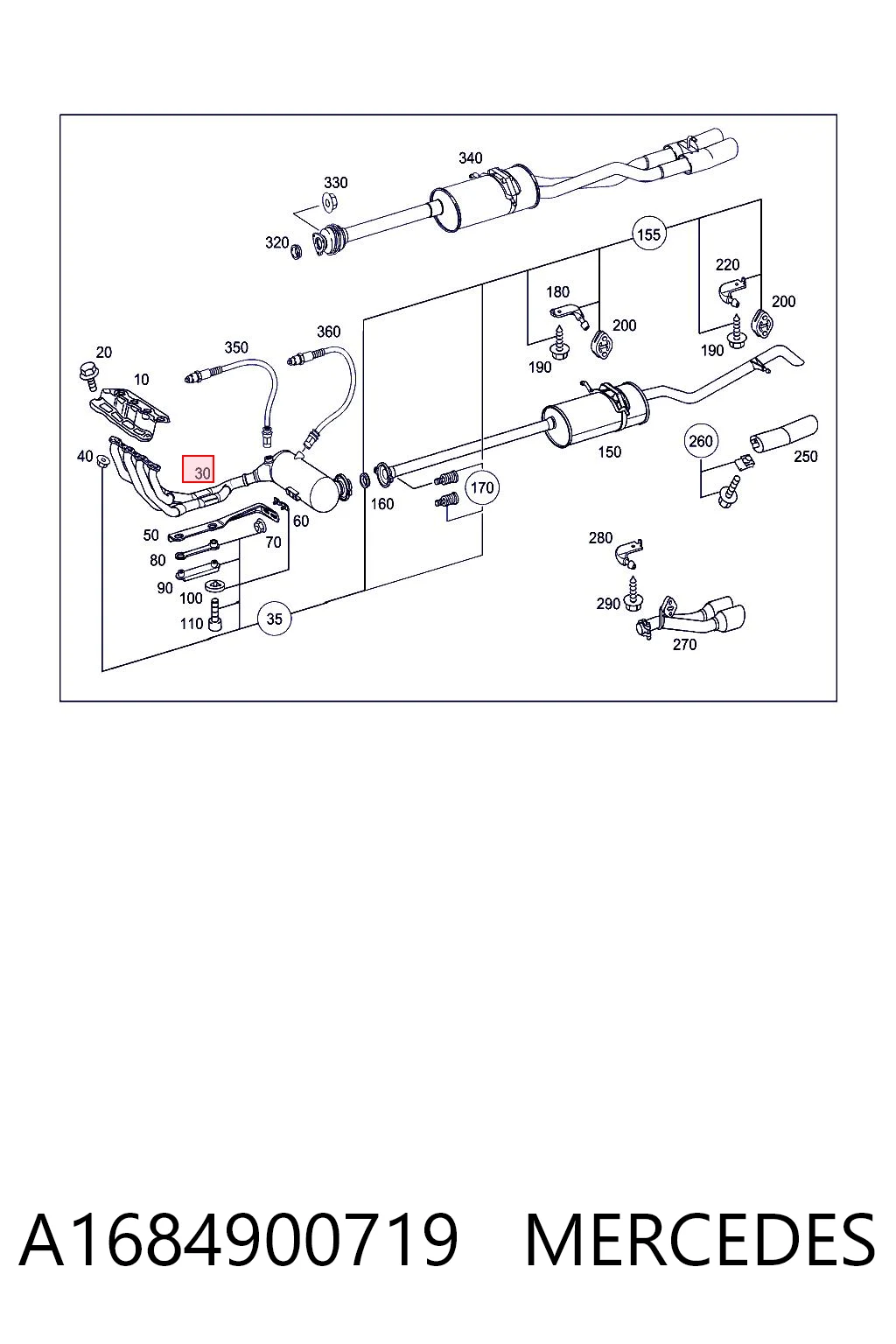 Catalizador de gasolina y diésel para Mercedes A  W168