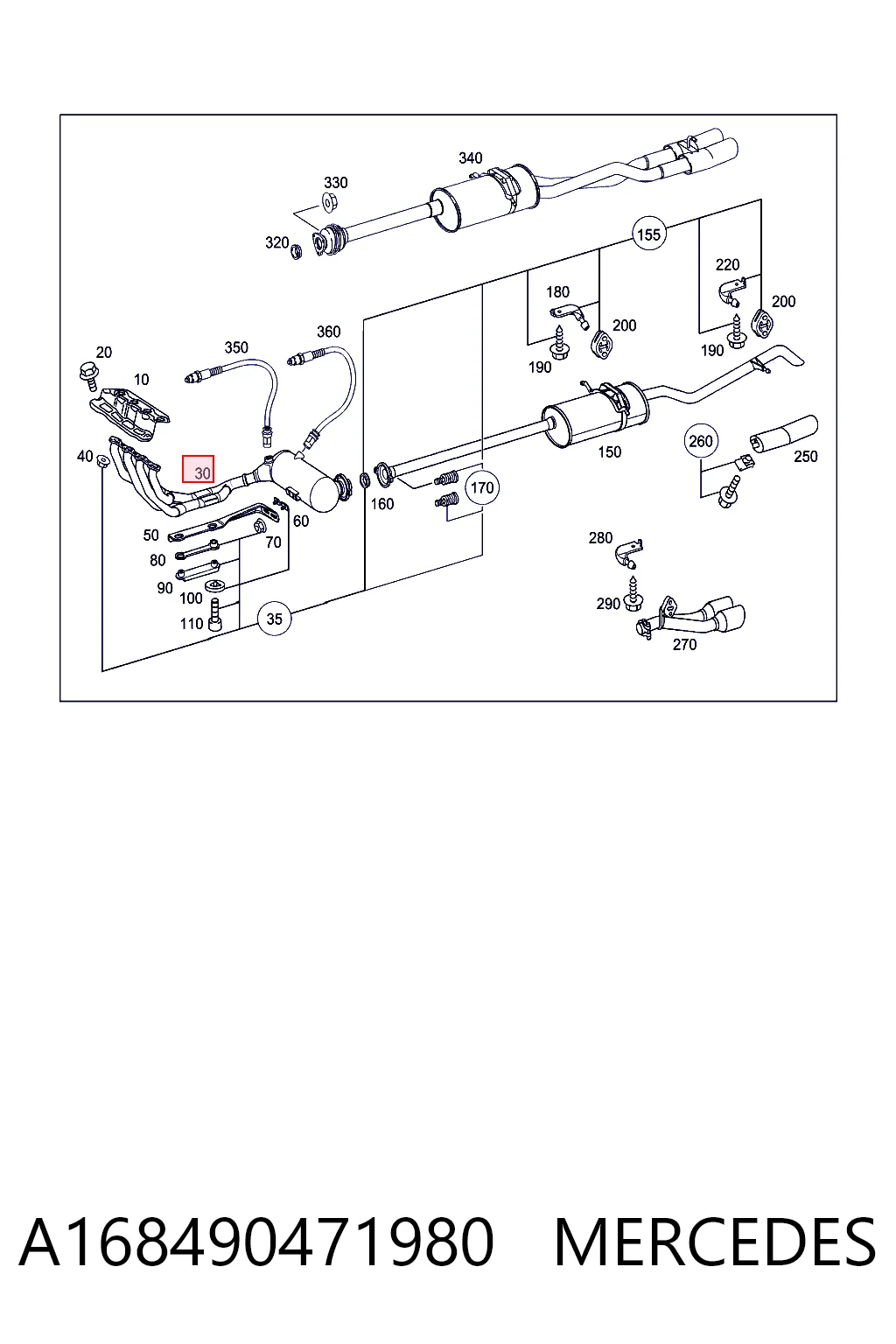Catalizador Mercedes A hatchback (W168) (1997 - 2004) precio, desde 388,57 EUR