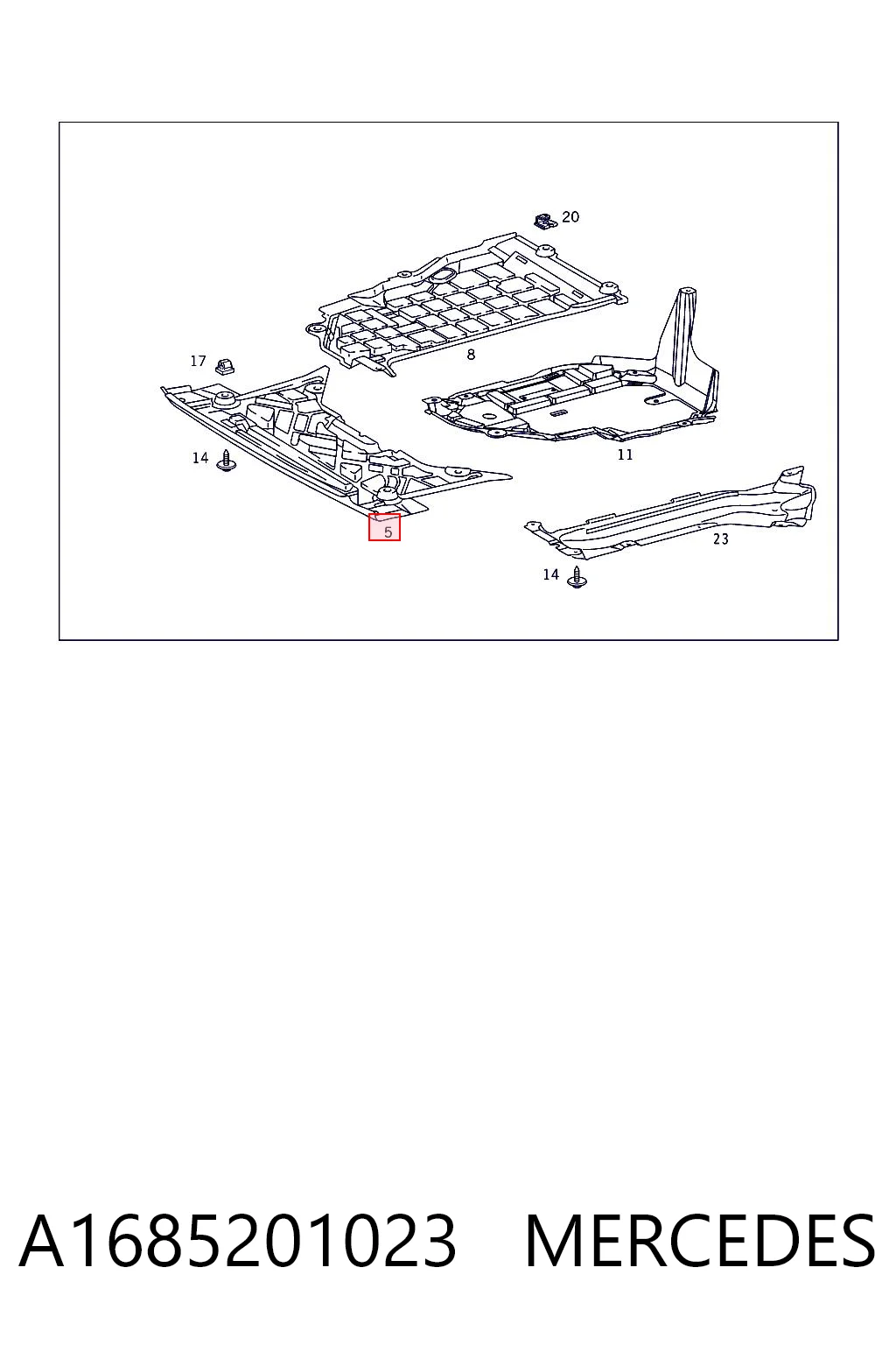 Comprar Protección de cárter Mercedes A  W168 a bajo precio