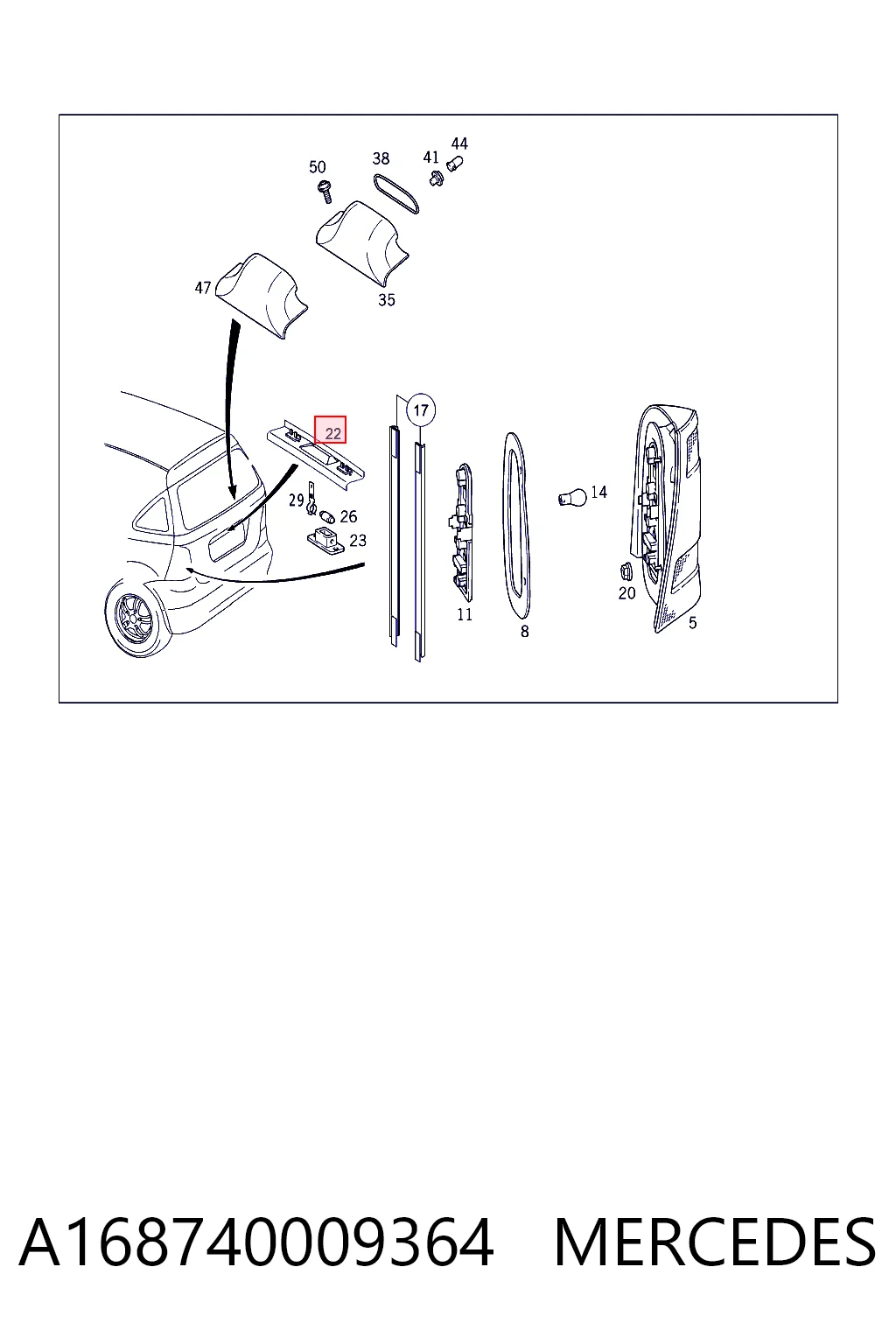 A168740009364 Mercedes