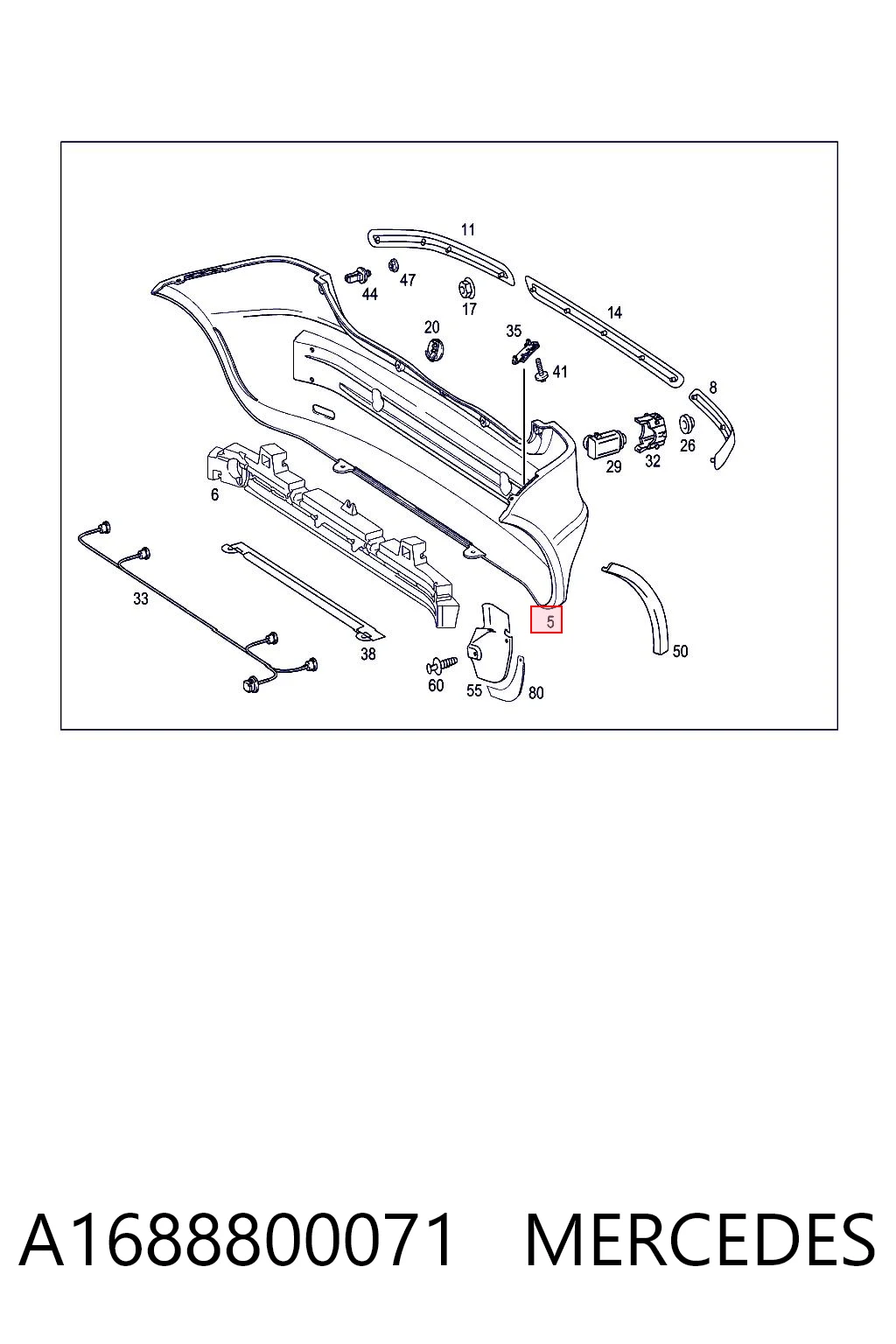 A1688800071 Mercedes