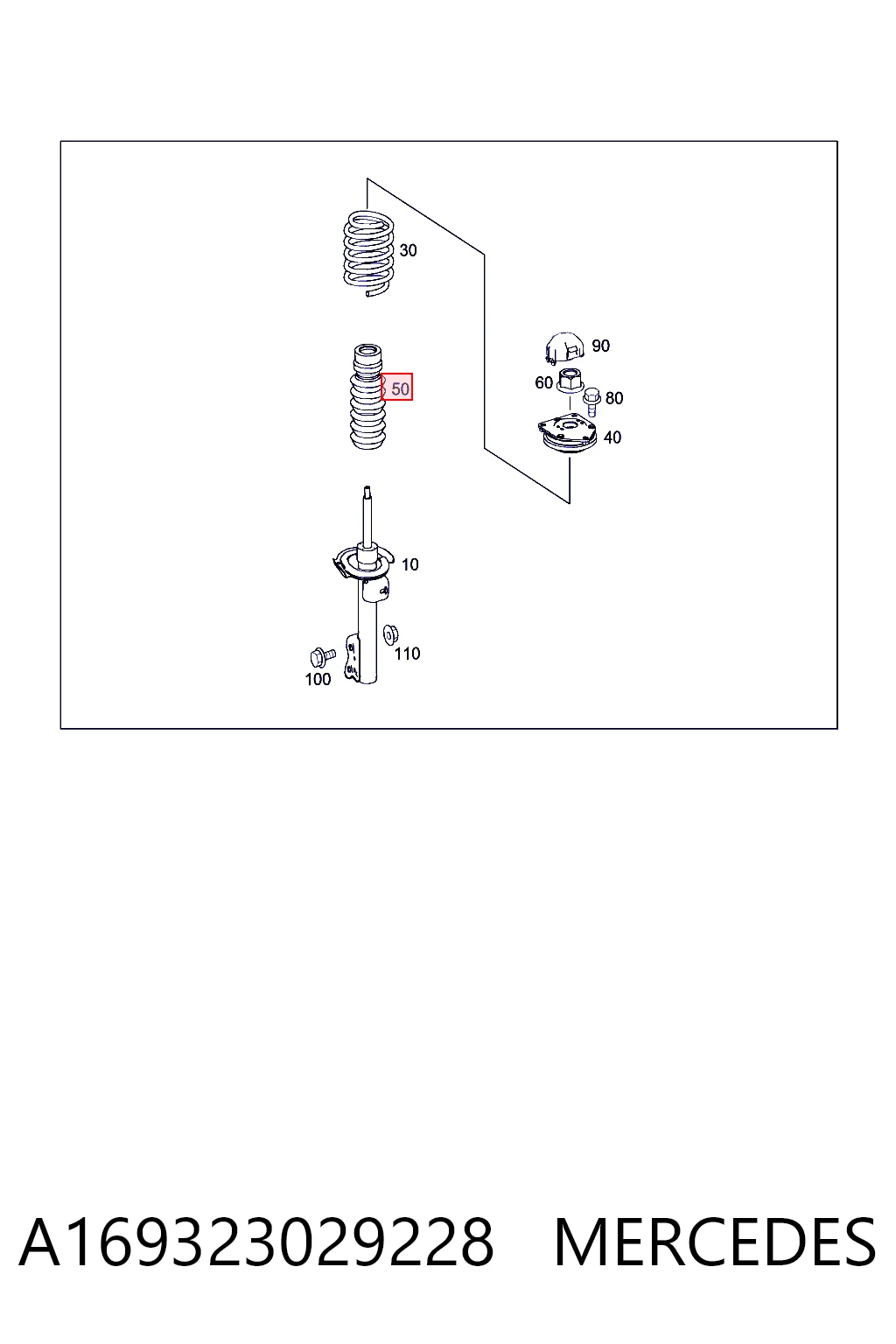 Topes de suspensión & guardapolvo amortiguador para Alfa Romeo 147 (937)