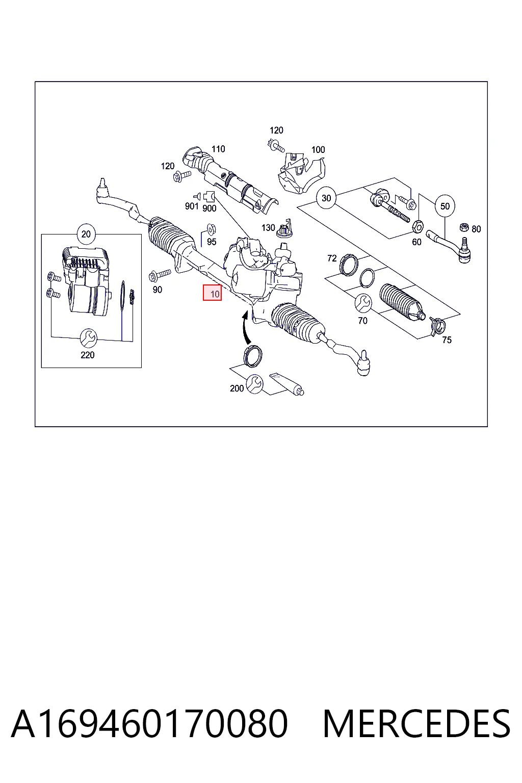 Caja de dirección Mercedes A  hatchback comprar en España