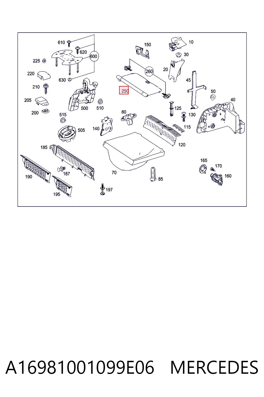 A16981001099E06 Mercedes