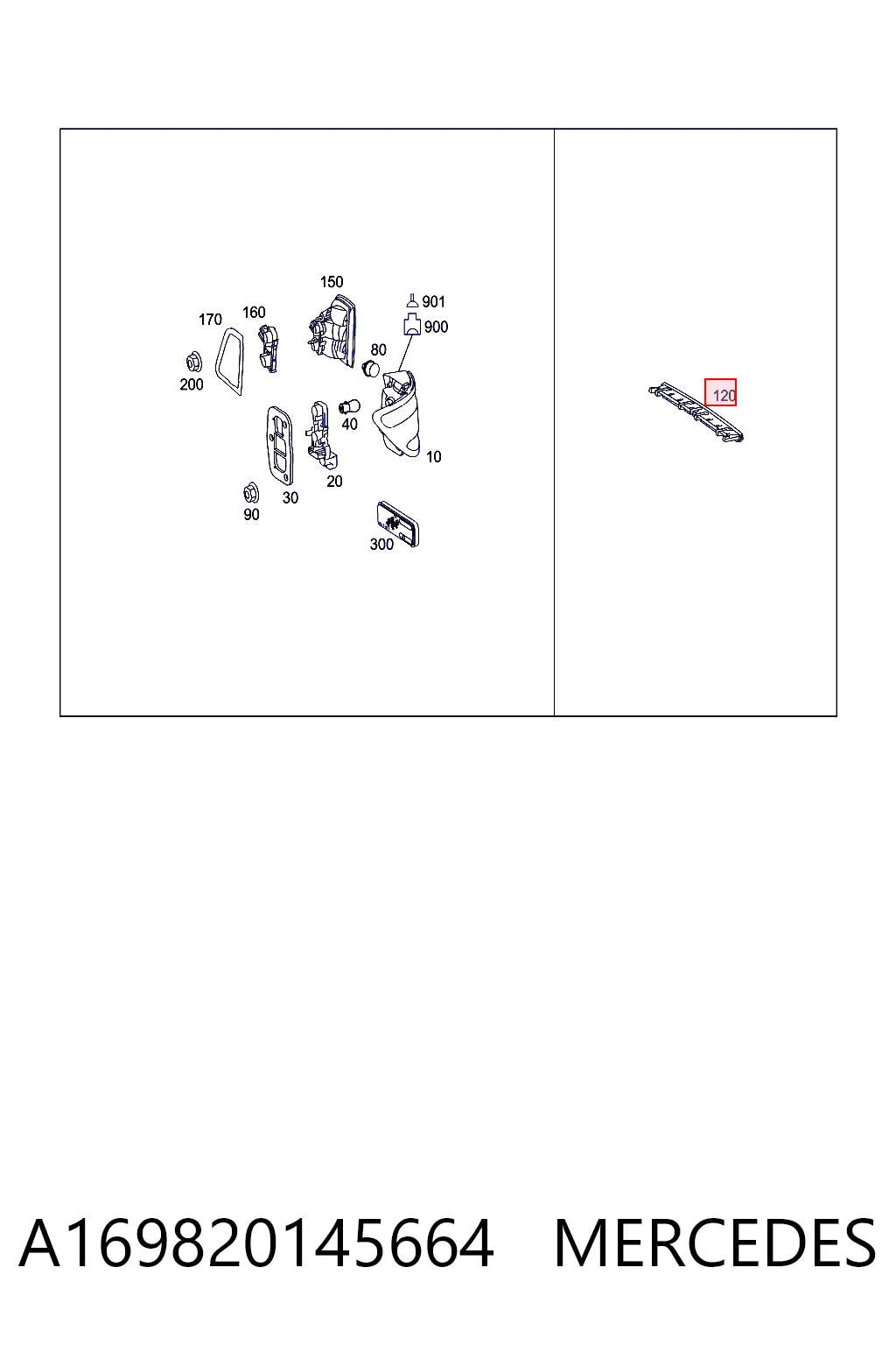 Comprar Luz de freno trasera adicional Mercedes B  W245 a bajo precio