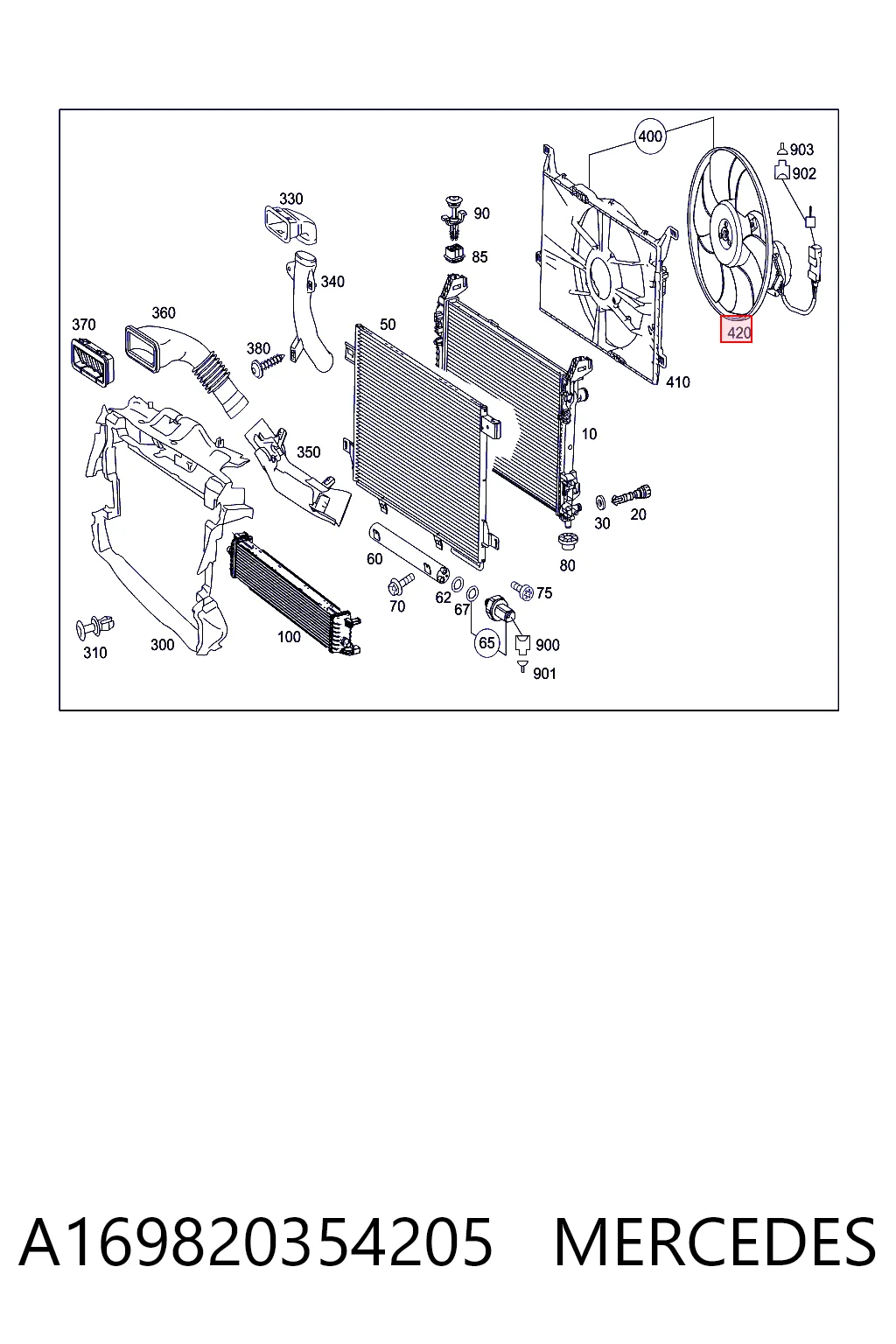 Precio del repuesto Ventilador de refrigeración del motor A hatchback