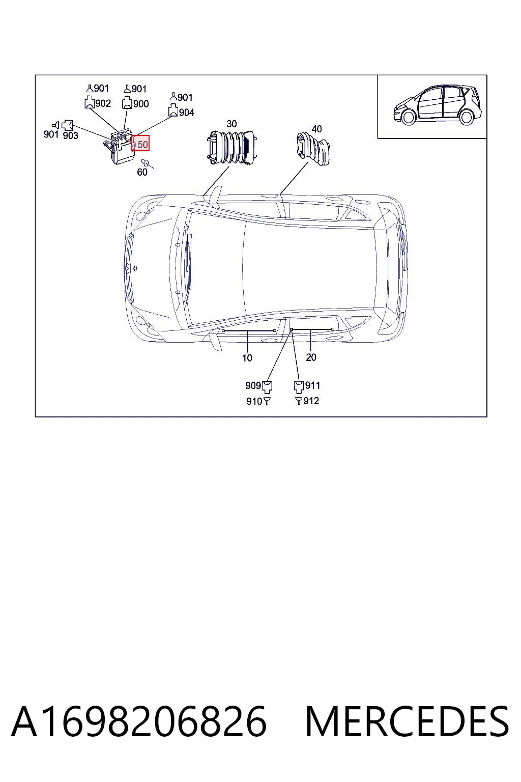 Mecanismo elevalunas delantero derecha para Mercedes ML/GLE (W164)
