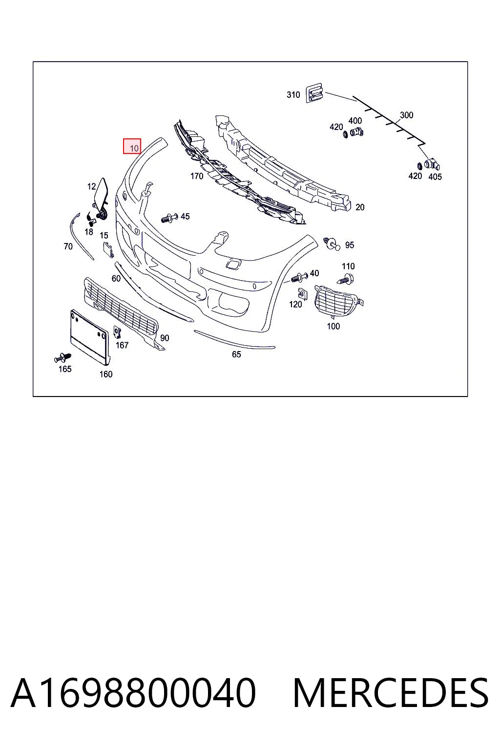 A1698800040 Mercedes