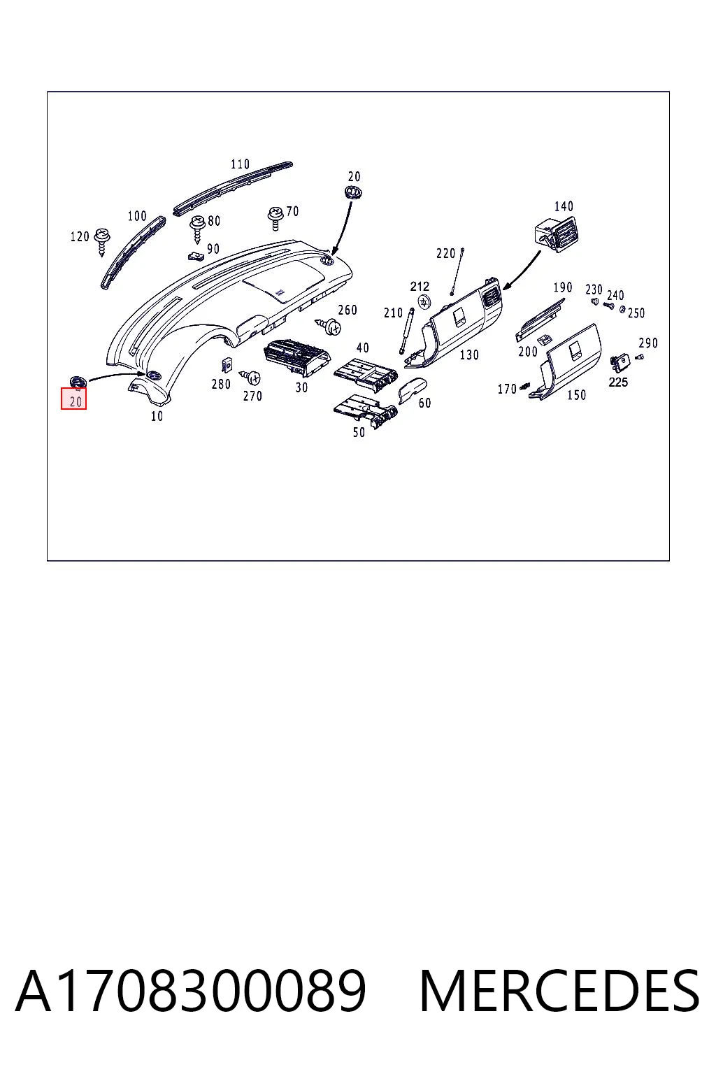 A1708300089 Mercedes
