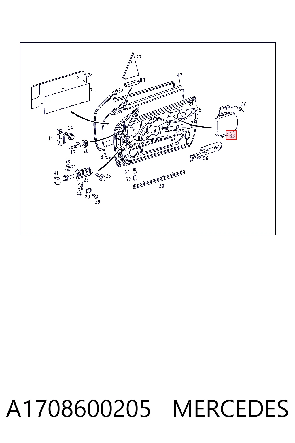 A1708600205 Mercedes