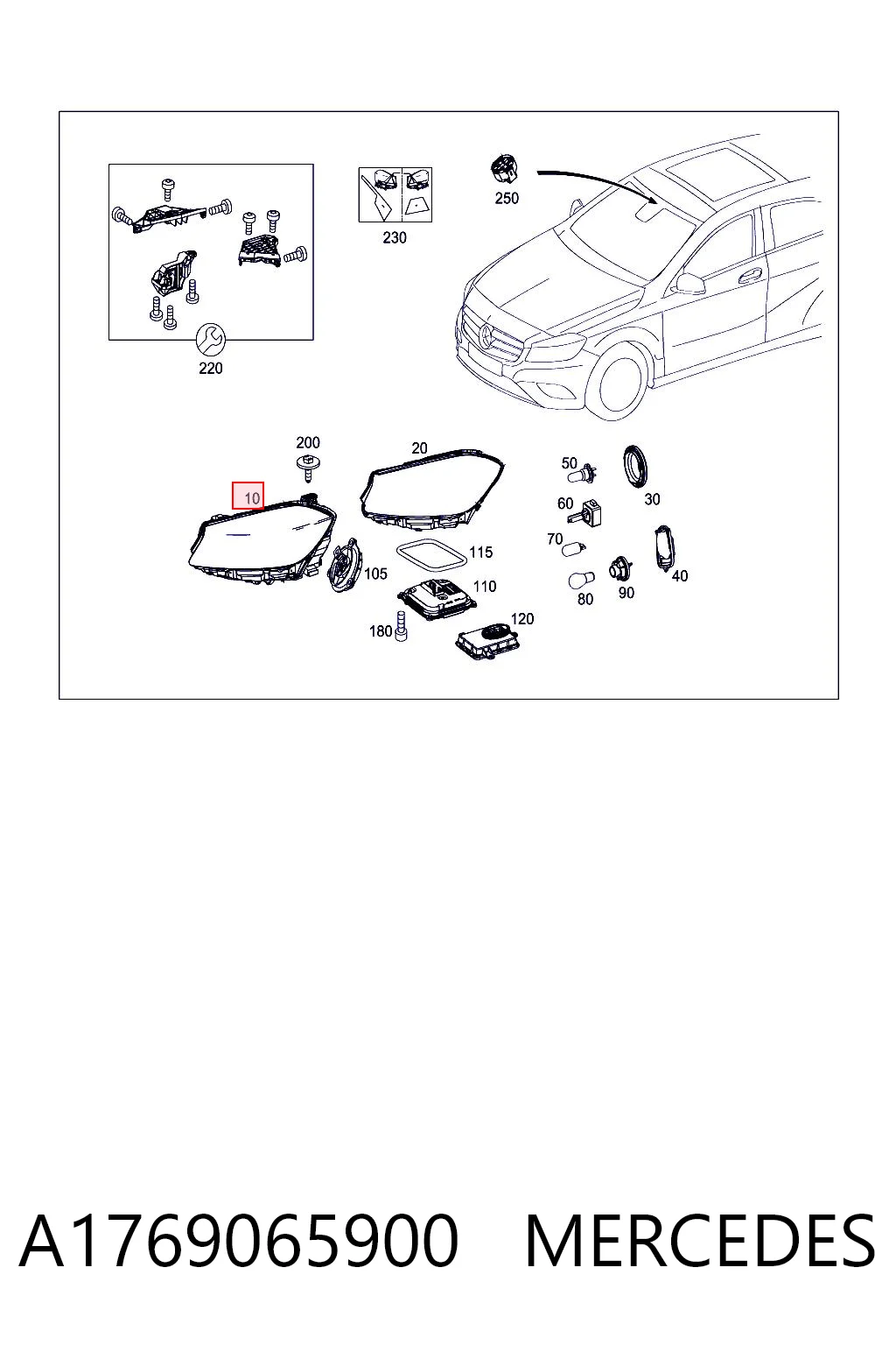 A1769065900 Mercedes Faros