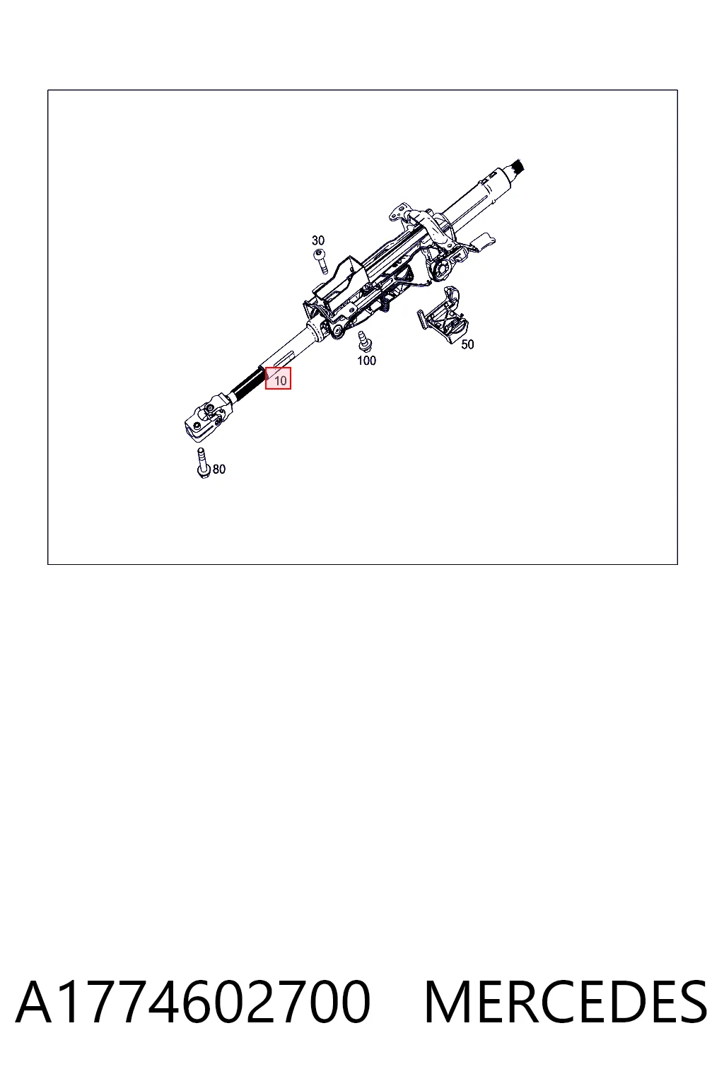 Comprar Columna de dirección Mercedes A  W177 a bajo precio