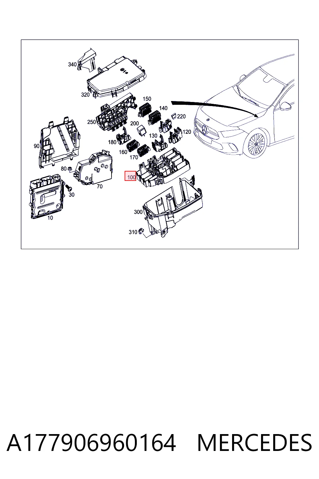 Comprar Caja de fusibles Mercedes A  V177 a bajo precio