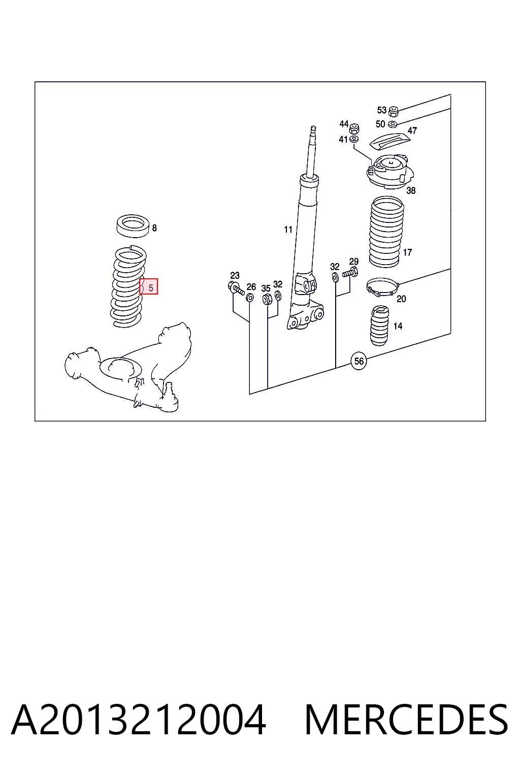 Comprar Muelles delantero C  W201