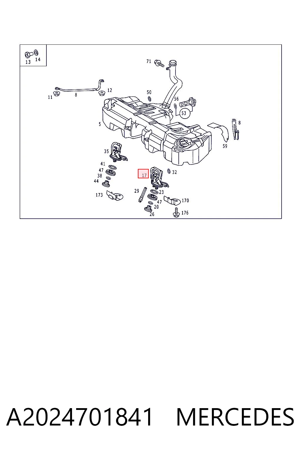 Bomba de combustible Mercedes C 