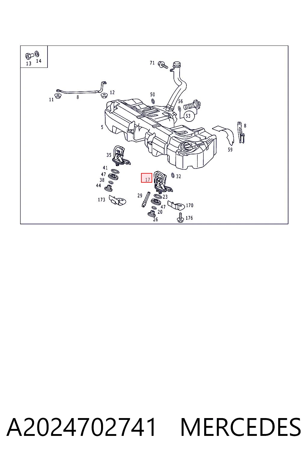 Módulo de alimentación de combustible para Mercedes C  W202