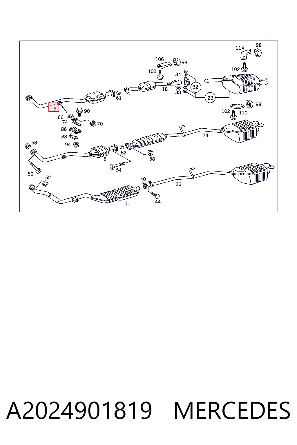 Comprar Catalizador Mercedes C  W202