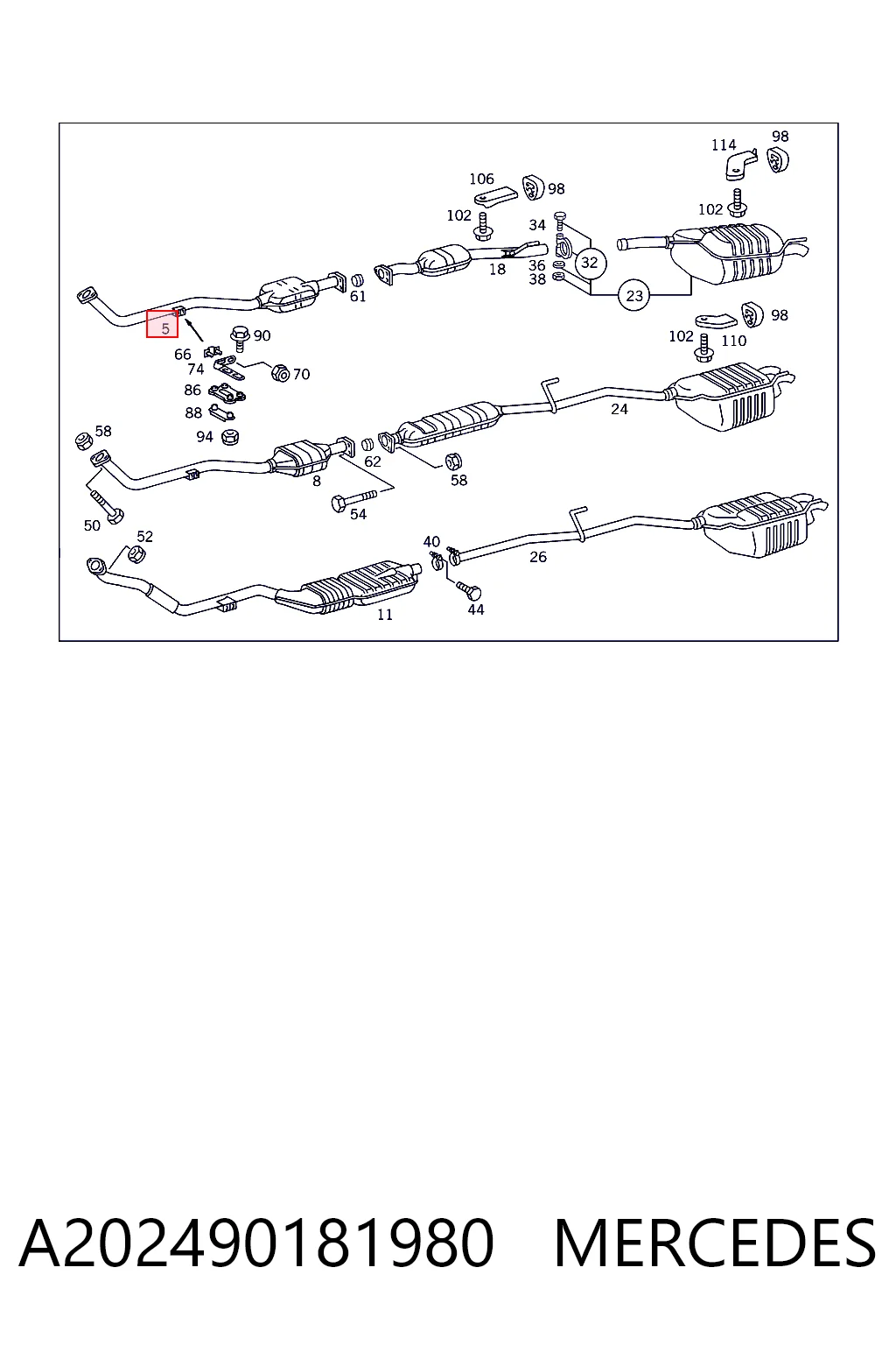 Comprar Catalizador Mercedes C  W202 a bajo precio