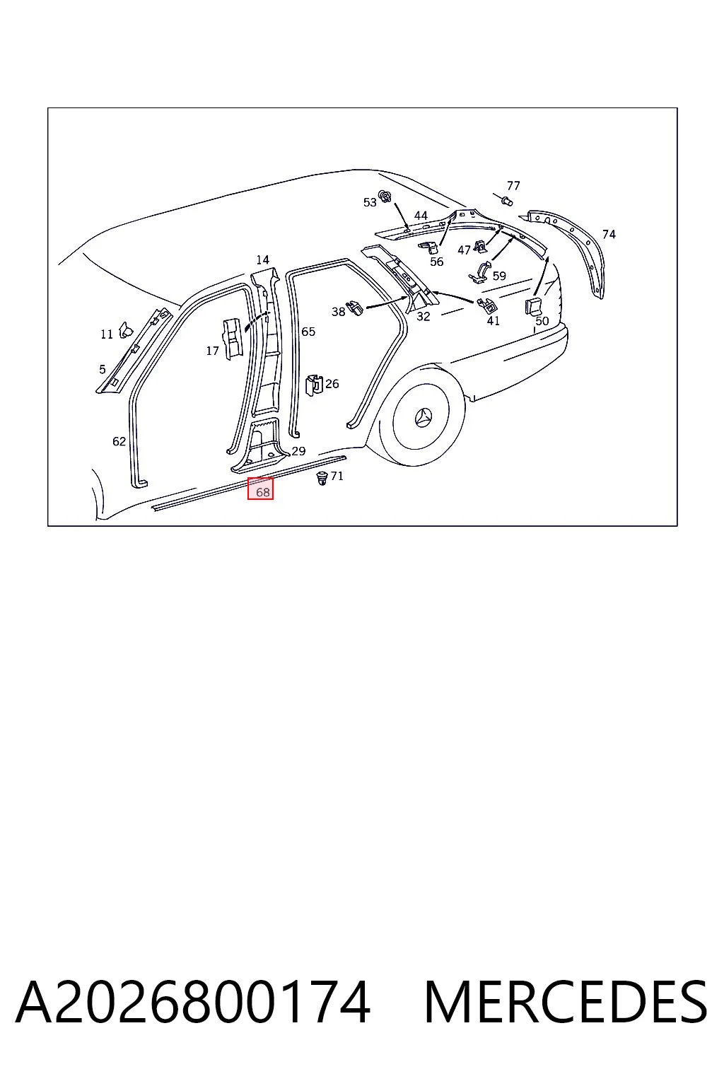 A2026800174 Mercedes