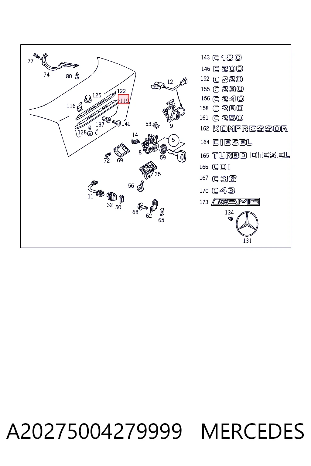 A20275004279999 Mercedes