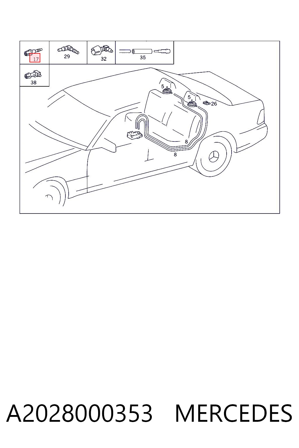 A2028000353 Mercedes