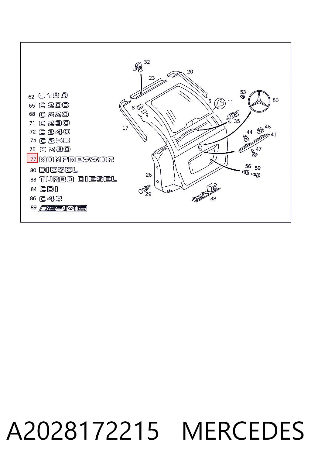 A2028172215 Mercedes
