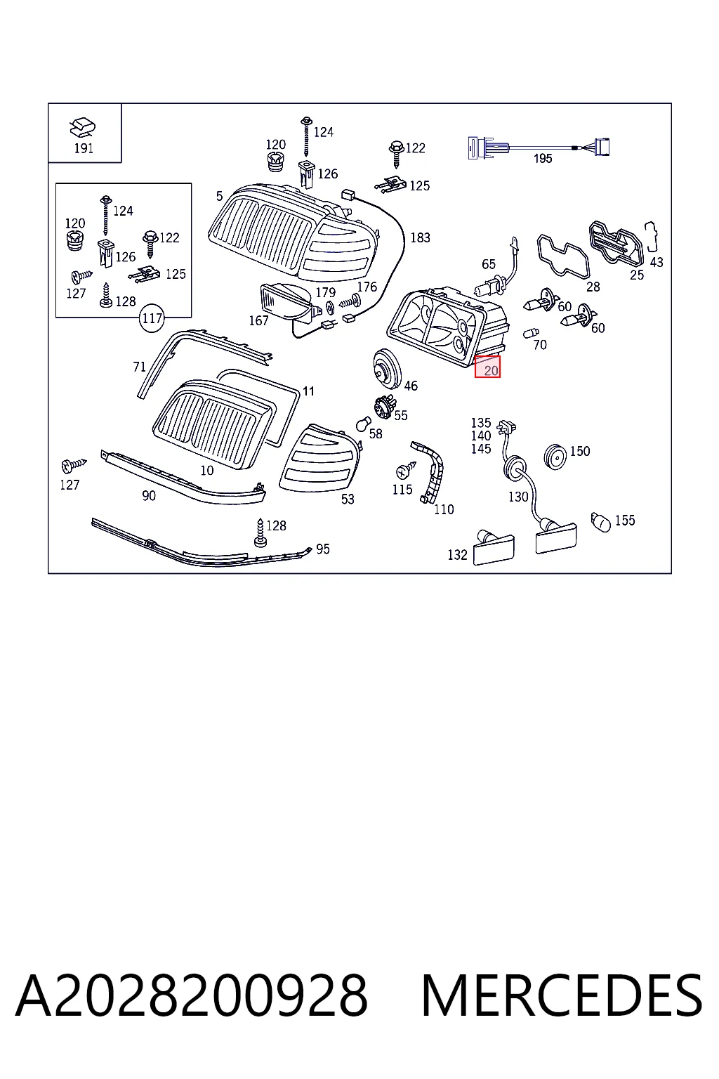 A2028200928 Mercedes