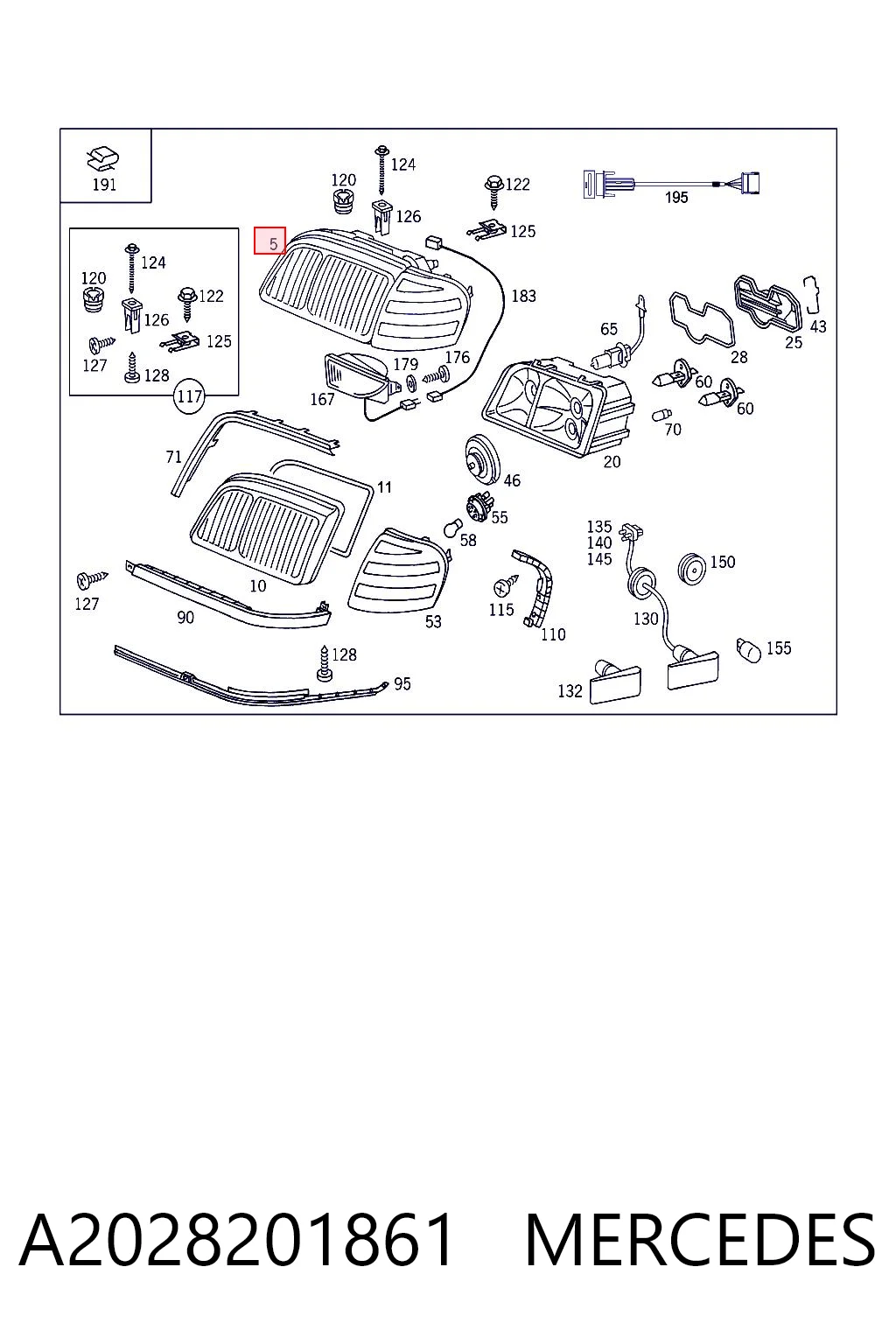 Comprar Faro derecho Mercedes C  W202 a bajo precio