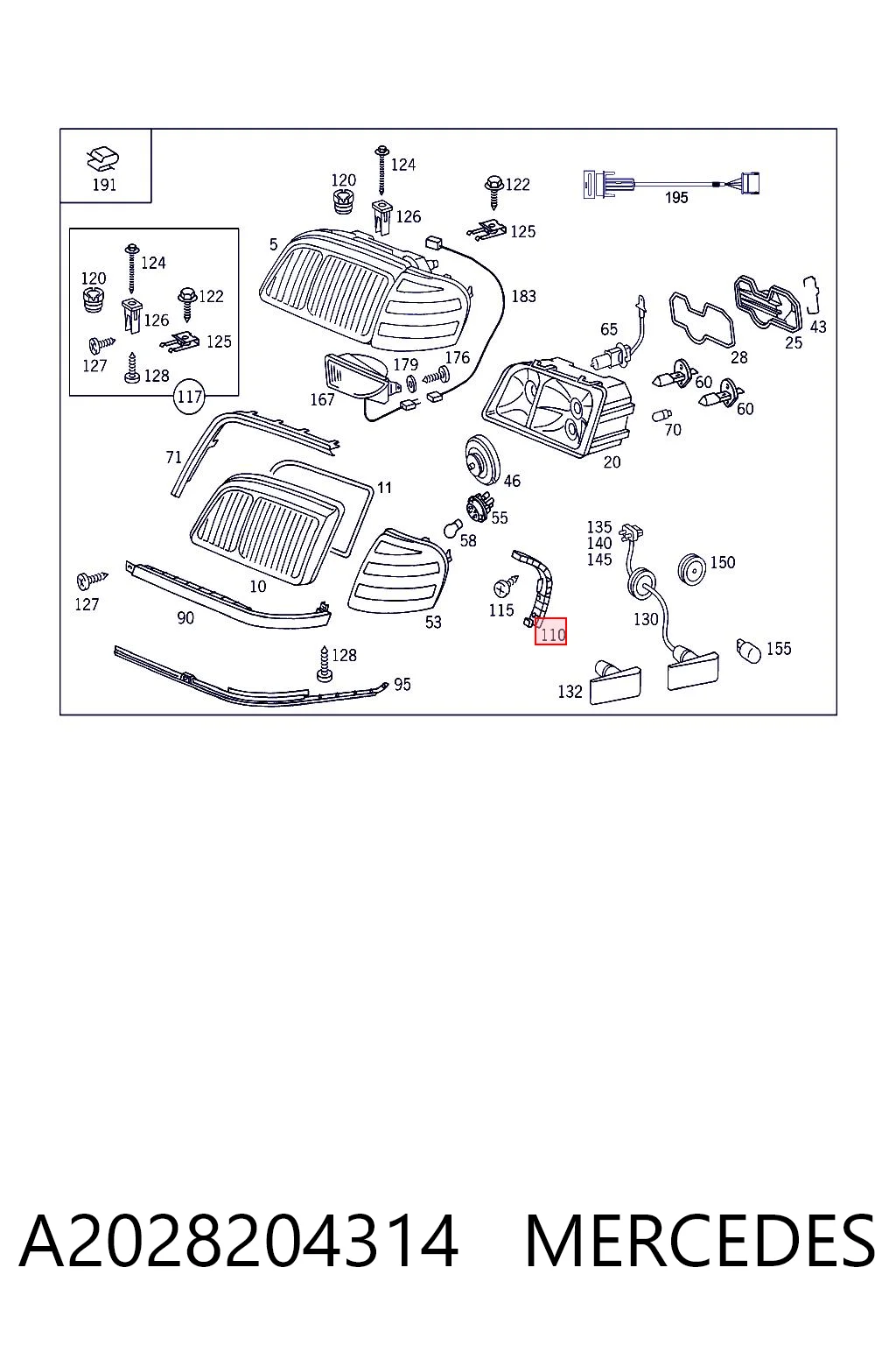 A2028204314 Mercedes