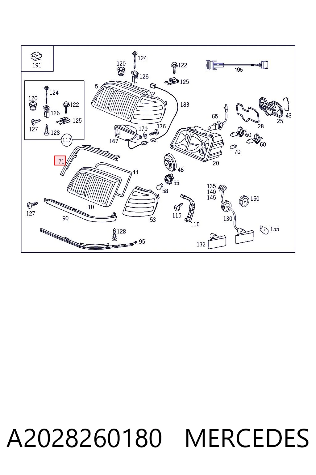 A2028260180 Mercedes