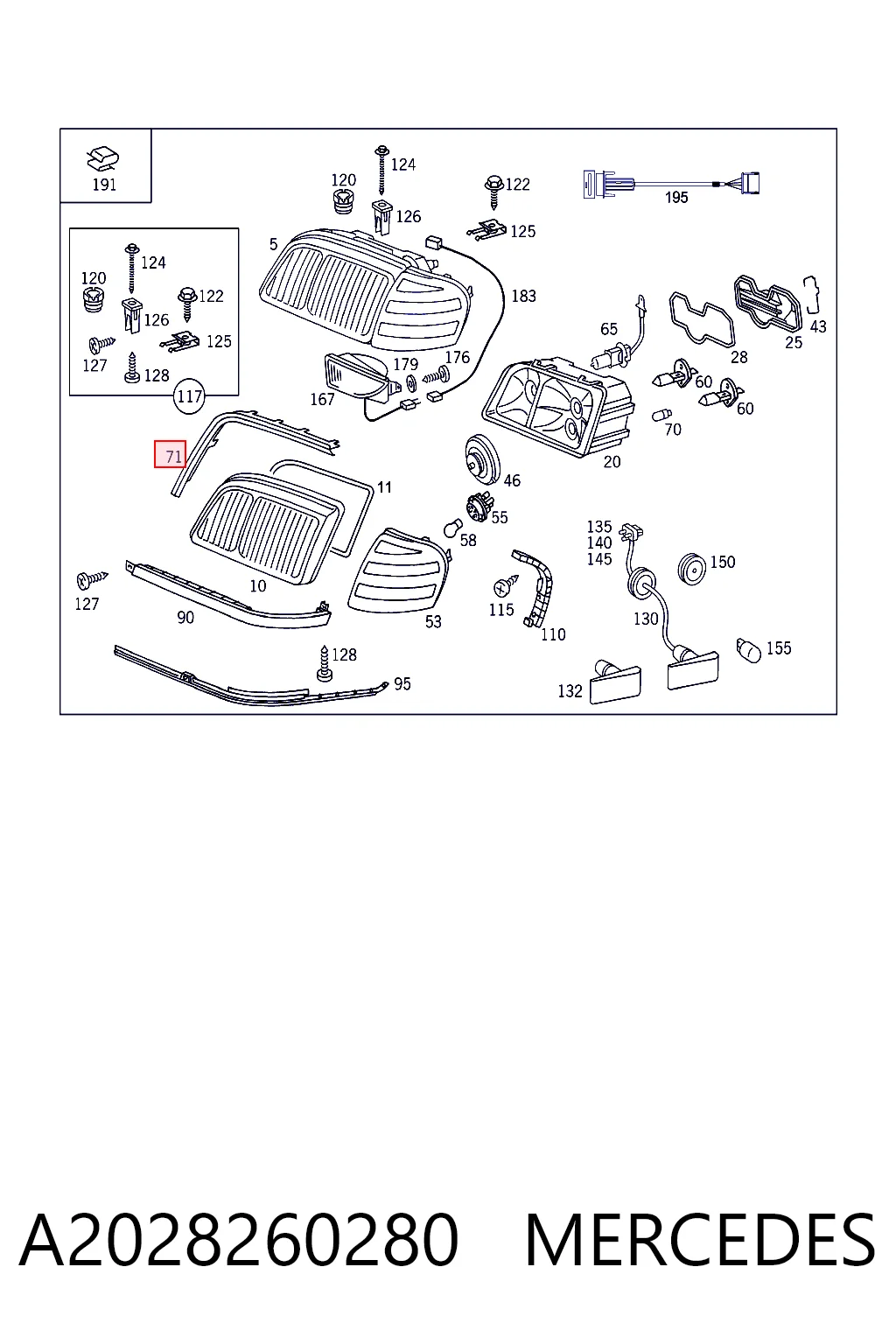 A2028260280 Mercedes