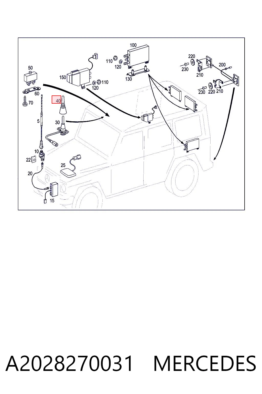 A2028270031 Mercedes