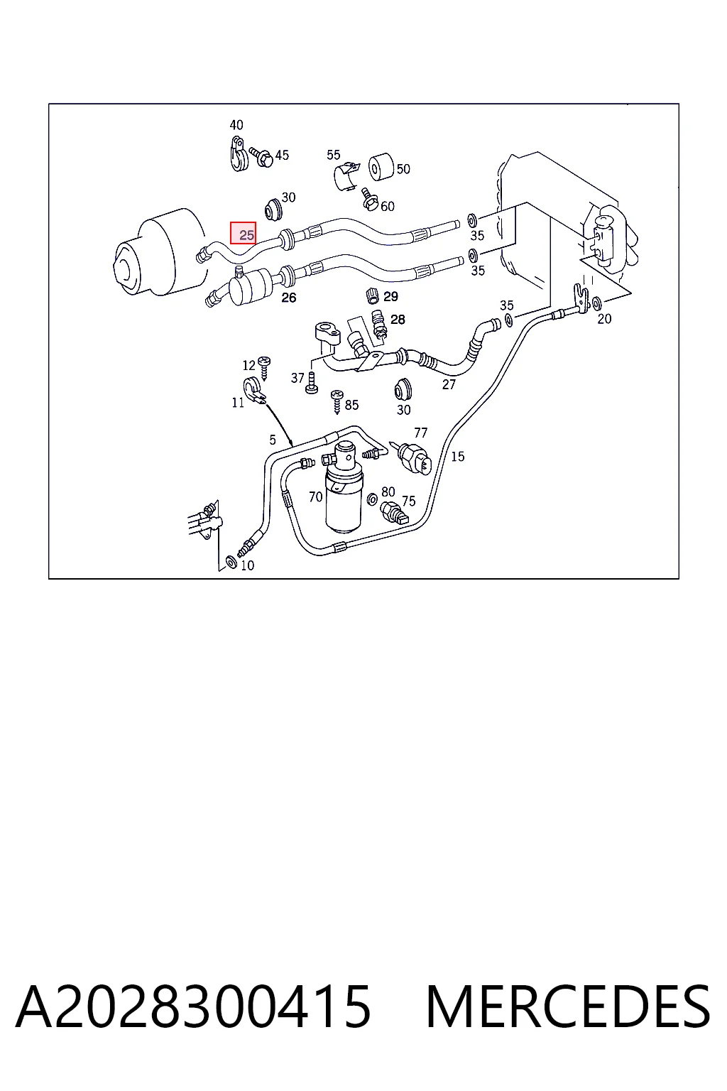 A2028300415 Mercedes