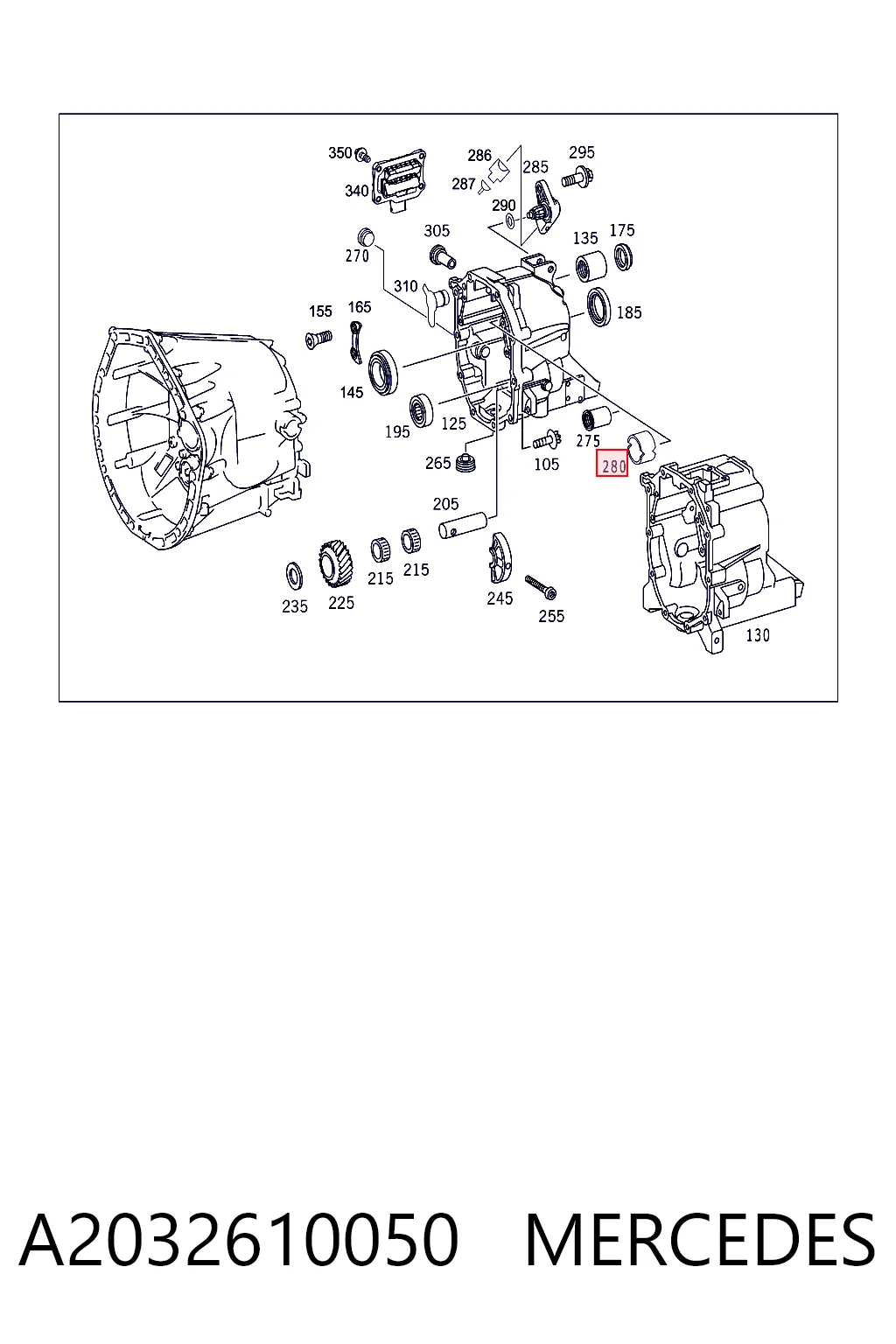 A2032610050 Mercedes