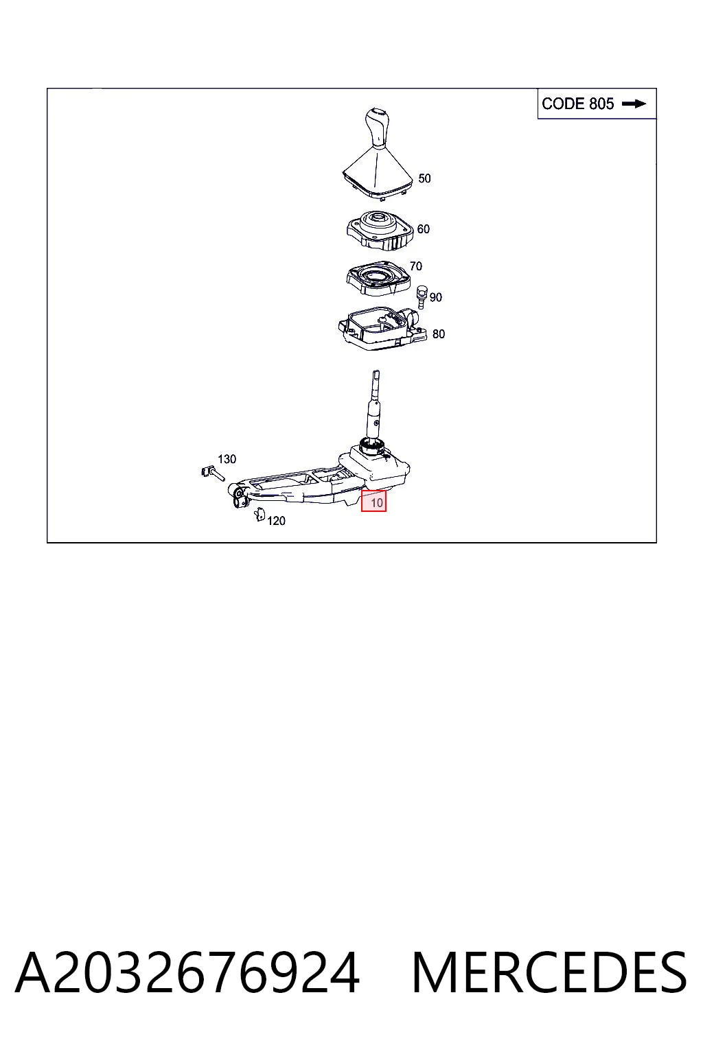 Comprar Mecanismo selector de marchas Mercedes CLK C209 a bajo precio