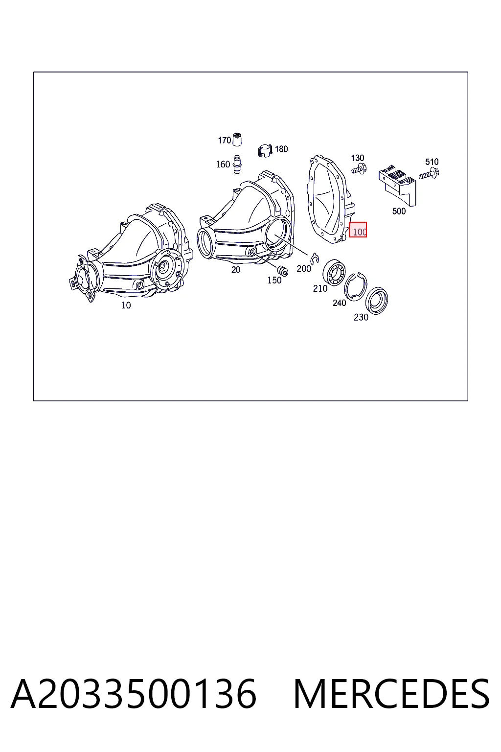 A2033500136 Mercedes