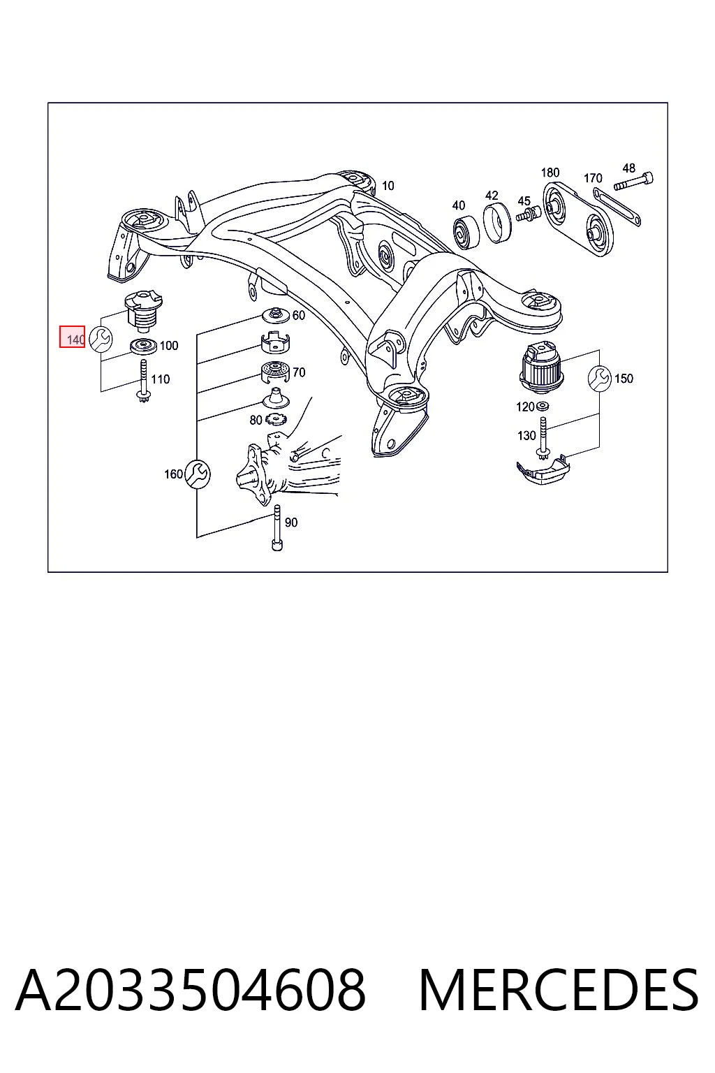 A2033504608 Mercedes