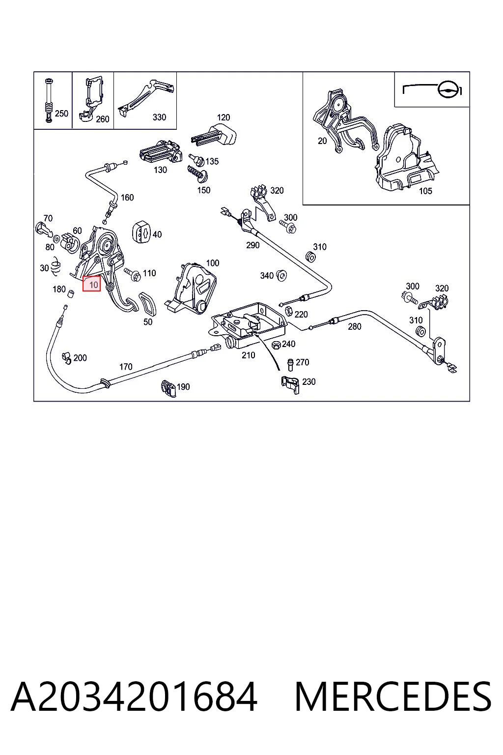 A2034201684 Mercedes