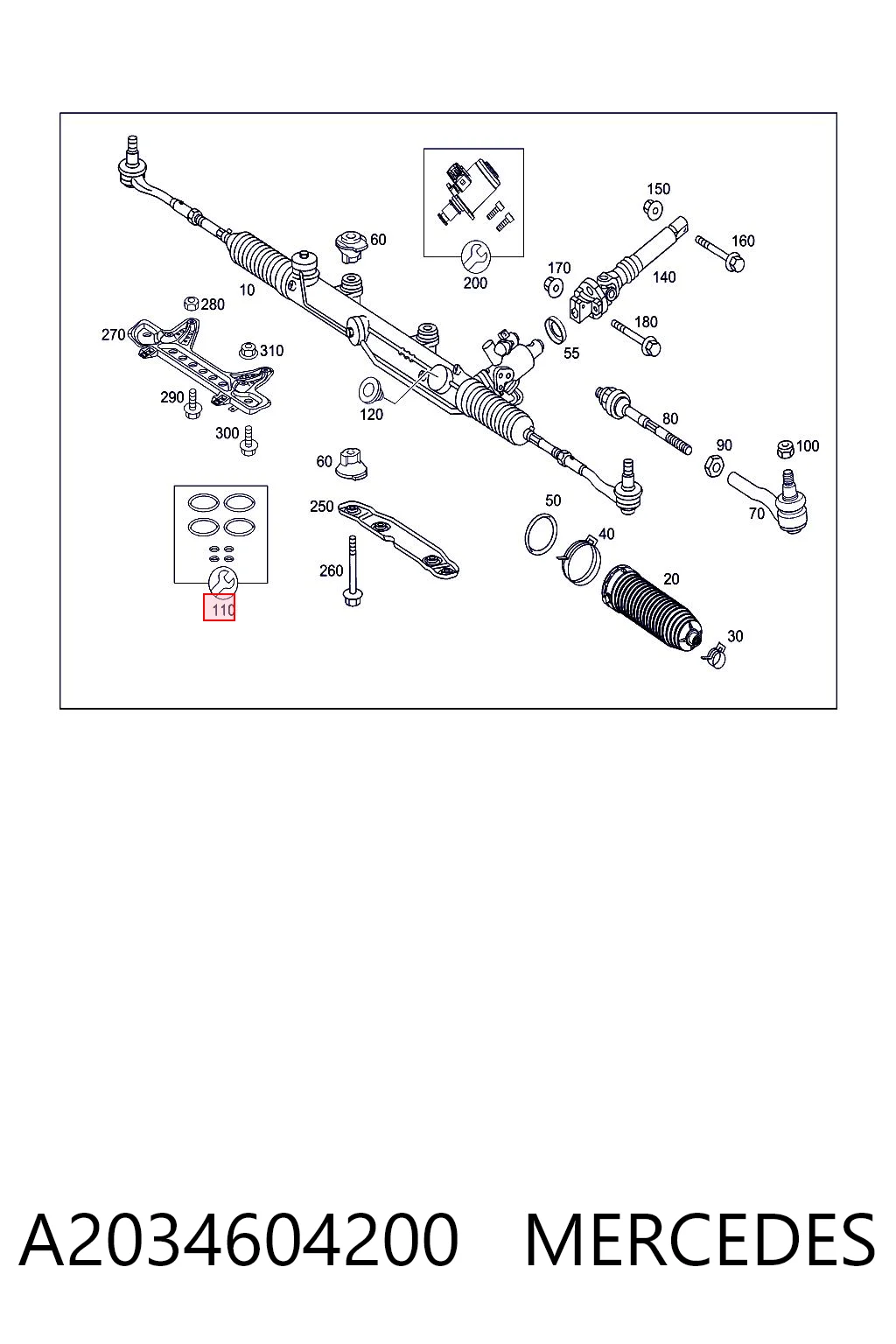 A2034604200 Mercedes