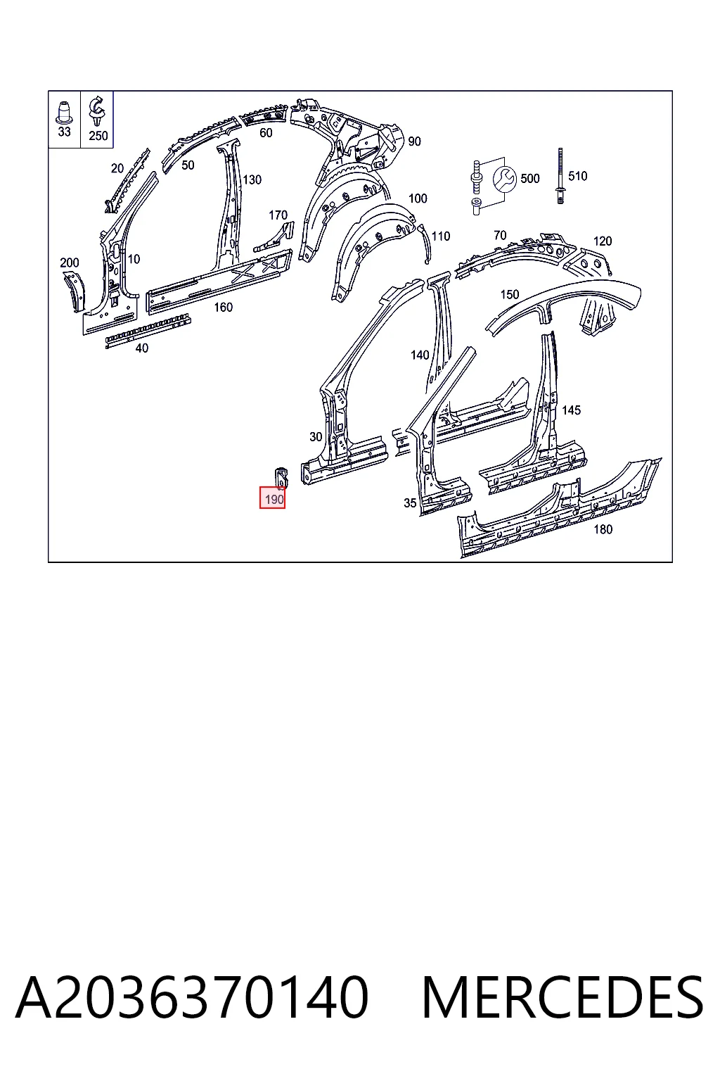 A2036370140 Mercedes