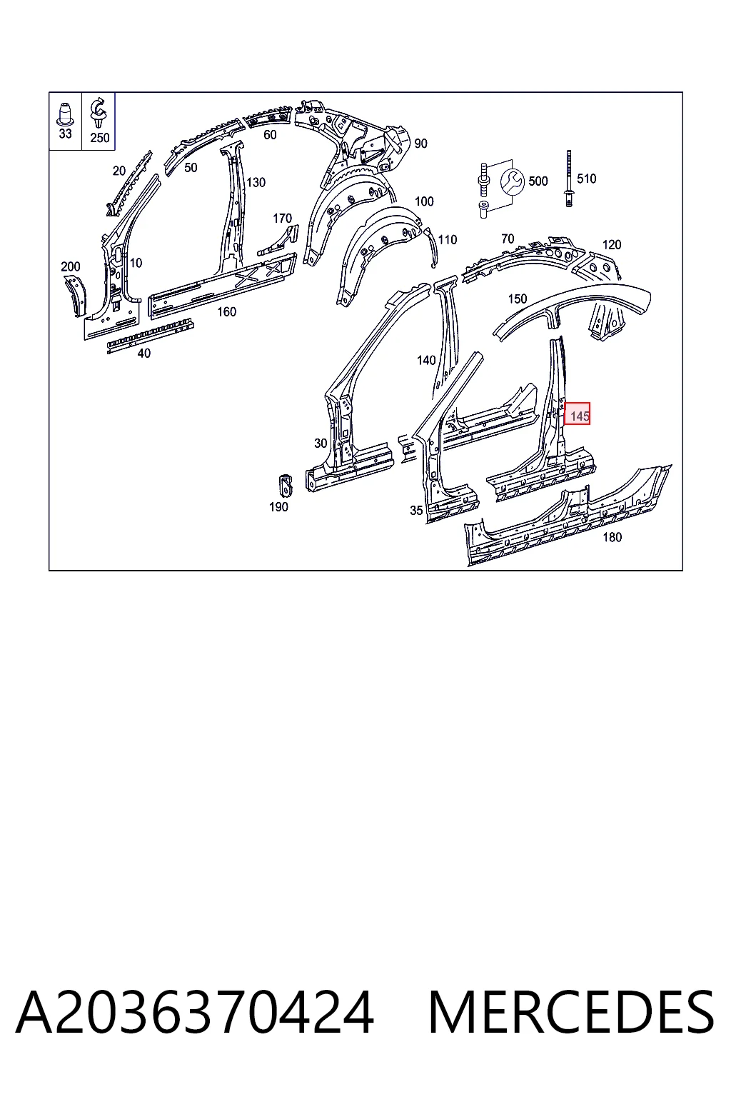 A2036370424 Mercedes