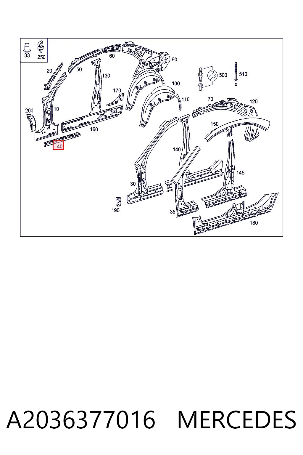 A2036377016 Mercedes
