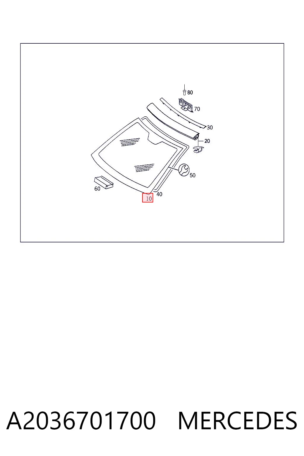 Comprar Parabrisas Mercedes C  CL203 a bajo precio