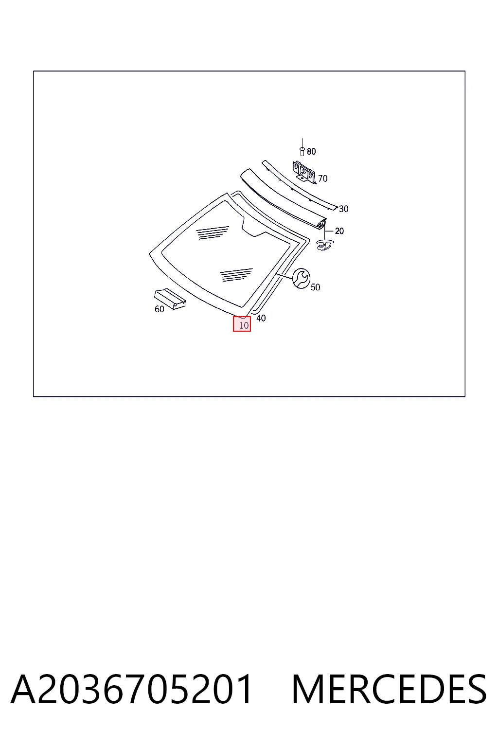 Comprar Parabrisas Mercedes C  CL203